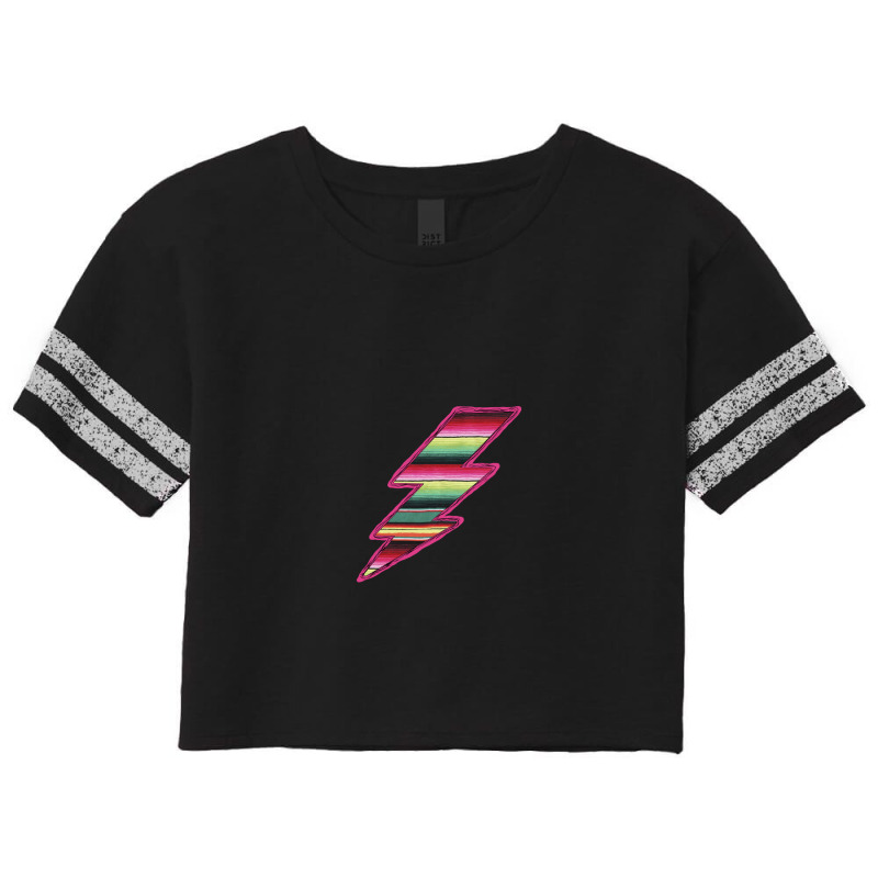 Pink Serape Lightning Scorecard Crop Tee by Bettercallsaul | Artistshot