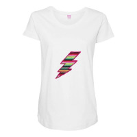 Pink Serape Lightning Maternity Scoop Neck T-shirt | Artistshot