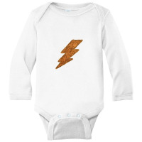 Western Vintage Pattern Lightning Long Sleeve Baby Bodysuit | Artistshot