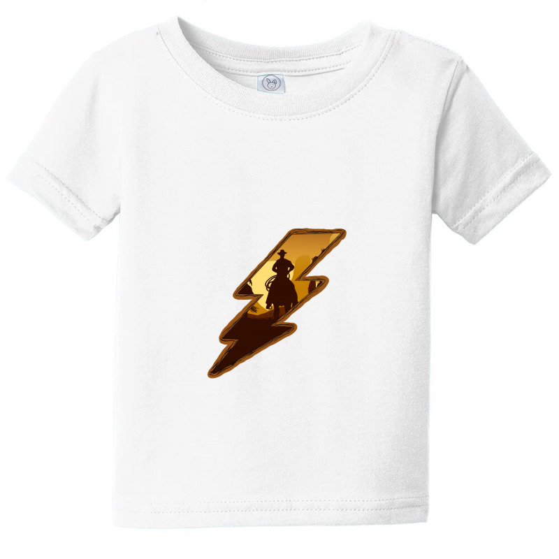 Cowboy Sunset Lightning Baby Tee by Bettercallsaul | Artistshot