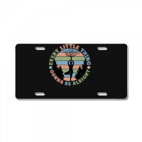 Yoga Fitness Zenevery Little Thing Gonna Be Alright Spiritual And Mind License Plate | Artistshot