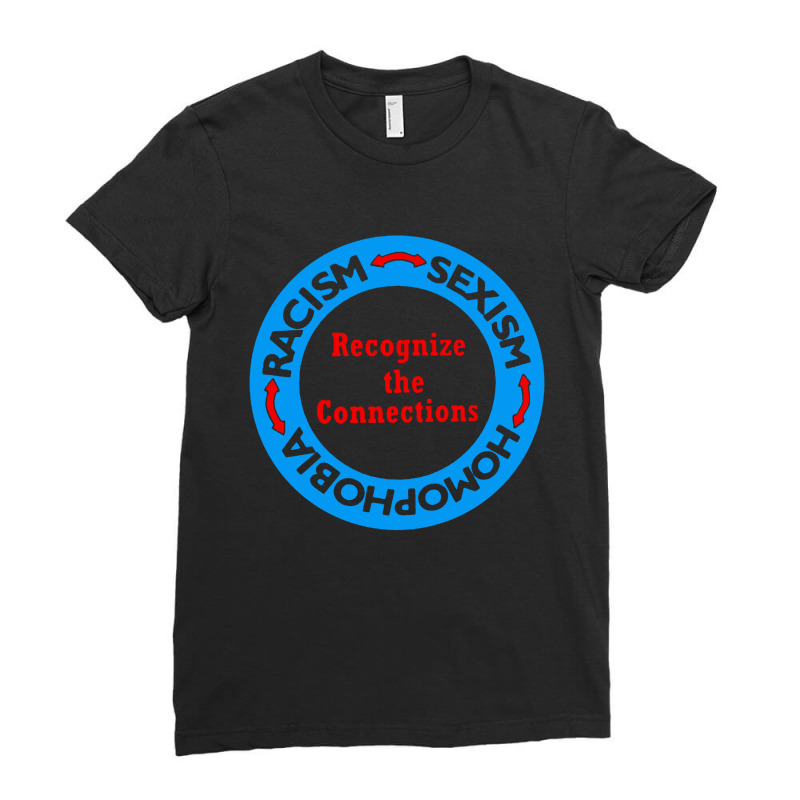 Racism   Sexism   Homophobia Ladies Fitted T-Shirt by Camaro | Artistshot