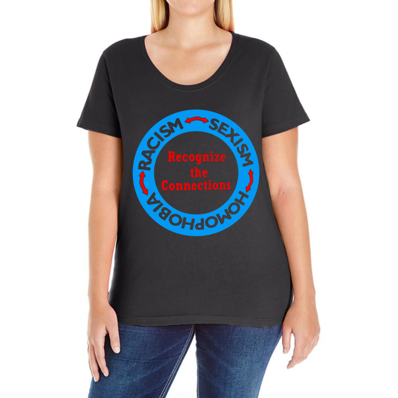 Racism   Sexism   Homophobia Ladies Curvy T-Shirt by Camaro | Artistshot