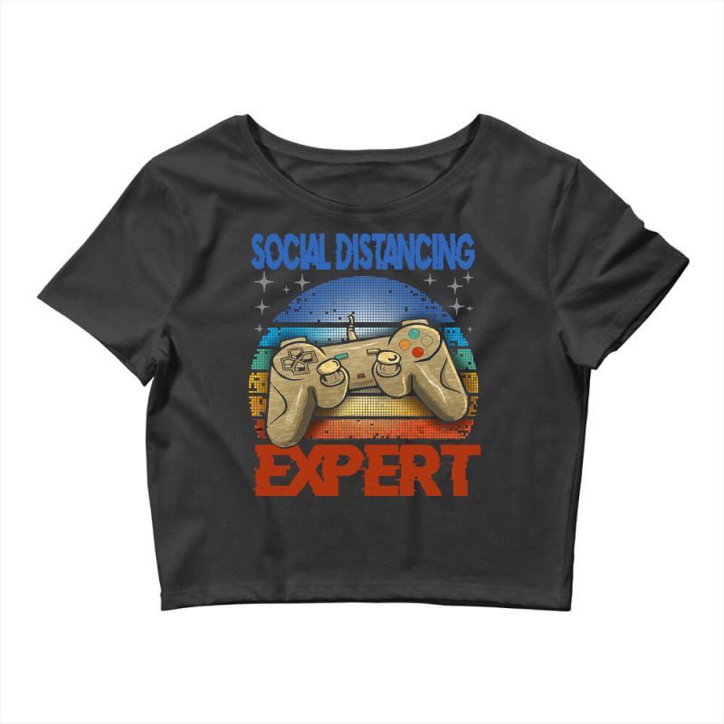 Social Distancing Expert Gaming Crop Top by cagurdenny | Artistshot