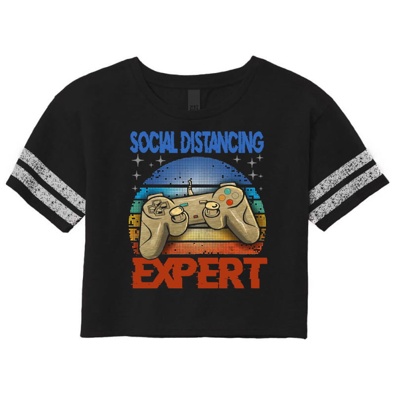 Social Distancing Expert Gaming Scorecard Crop Tee by cagurdenny | Artistshot