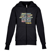 I Don't Know What Is Wrong With Me Youth Zipper Hoodie | Artistshot