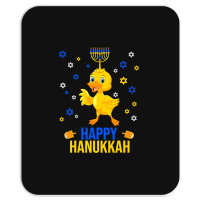 Duck Quack Funny Hanukkah Chanukah Duck Jewish Hebrew Menorah Candles Mousepad | Artistshot