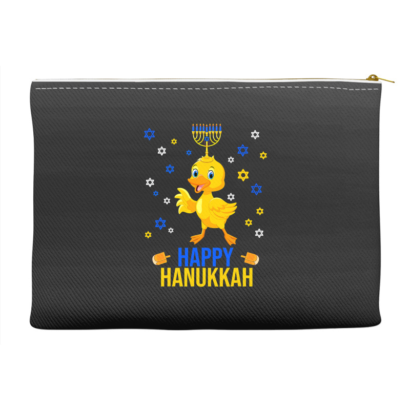 Duck Quack Funny Hanukkah Chanukah Duck Jewish Hebrew Menorah Candles Accessory Pouches | Artistshot