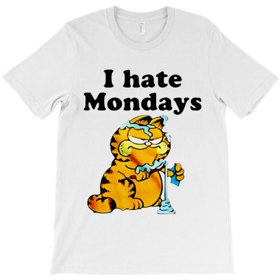 I Hate Monday Garfield T-shirt Designed By Edward M Smith