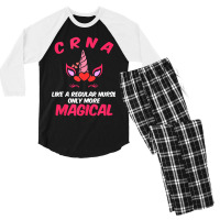 Crna Magical Certified Nurse Anesthetist Tank Top Men's 3/4 Sleeve Pajama Set | Artistshot