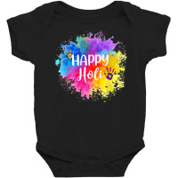 Happy Holi Festival India Colors Spring T Shirt Baby Bodysuit | Artistshot