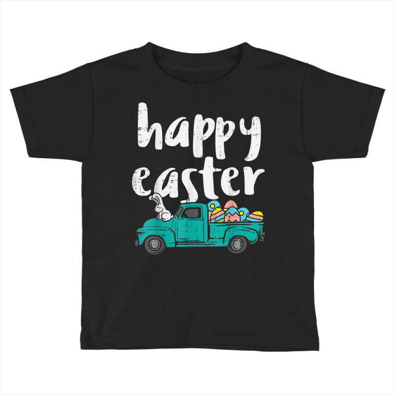 Happy Easter Pickup Truck Bunny Eggs Vintage Men Women Kids T Shirt Toddler T-shirt by CUSER3143 | Artistshot