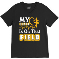 Ballet My Heart Is On That Field Lovers 16 Dance V-neck Tee | Artistshot