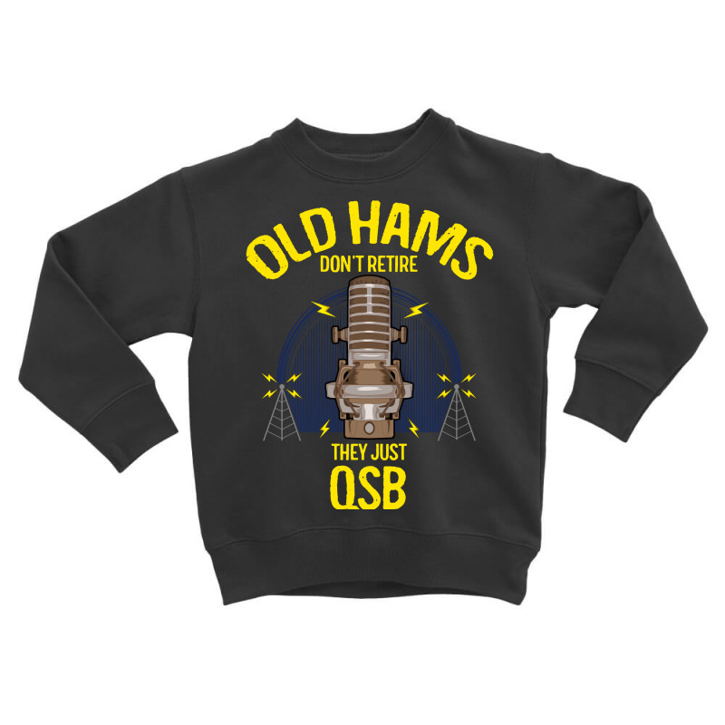 Ham Radio Operator Retirement Gift Retired Funny Qsb Amateur Sweatshir Toddler Sweatshirt by lorebrend | Artistshot