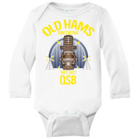 Ham Radio Operator Retirement Gift Retired Funny Qsb Amateur Sweatshir Long Sleeve Baby Bodysuit | Artistshot