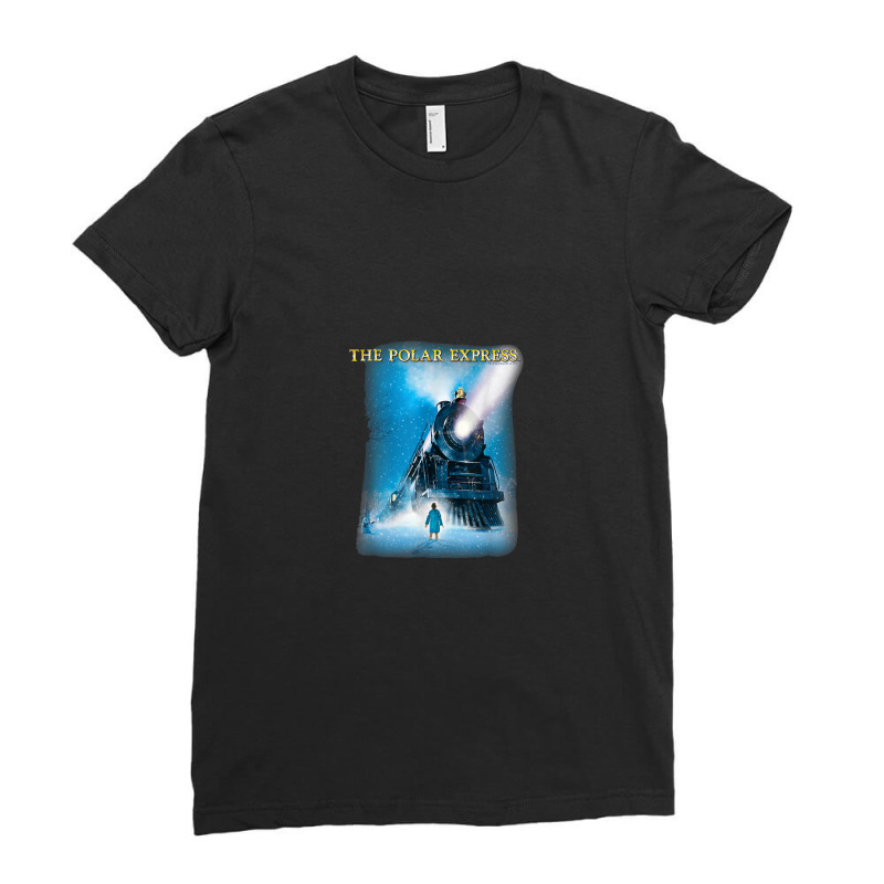 The Polar Express Big Train Ladies Fitted T-Shirt by muloisongunu | Artistshot