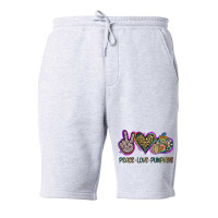 Peace Love Pumkins Fleece Short | Artistshot