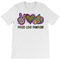 Peace Love Pumkins T-shirt | Artistshot