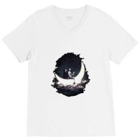 Moon Sailing V-neck Tee | Artistshot