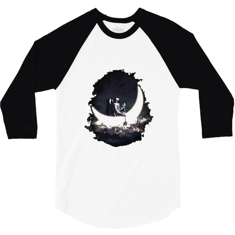 Moon Sailing 3/4 Sleeve Shirt | Artistshot