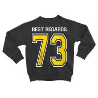 Womens 73 Best Regards Ham Radio   Amateur Radio Operator Gift V Neck Toddler Sweatshirt | Artistshot