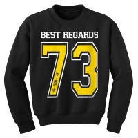 Womens 73 Best Regards Ham Radio   Amateur Radio Operator Gift V Neck Youth Sweatshirt | Artistshot