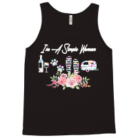 Funny Im A Simple Woman T  Shirt I'm A Simple Woman Loving Camping Win Tank Top | Artistshot