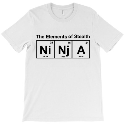 Stealth Of Ninja Element T-shirt Designed By Edward M Smith
