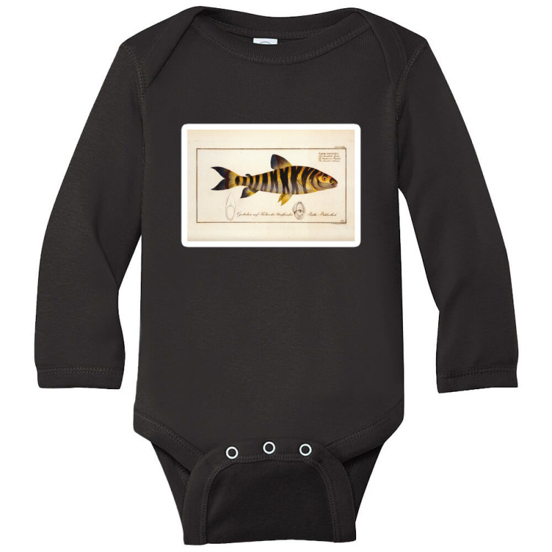 Antique Crustacean Print Squilla Empusa The Mantis Shrimp 57479365 Long Sleeve Baby Bodysuit | Artistshot