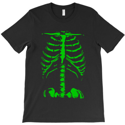 Skeleton Rib Cage Halloween Costume T-shirt Designed By Edward M Smith