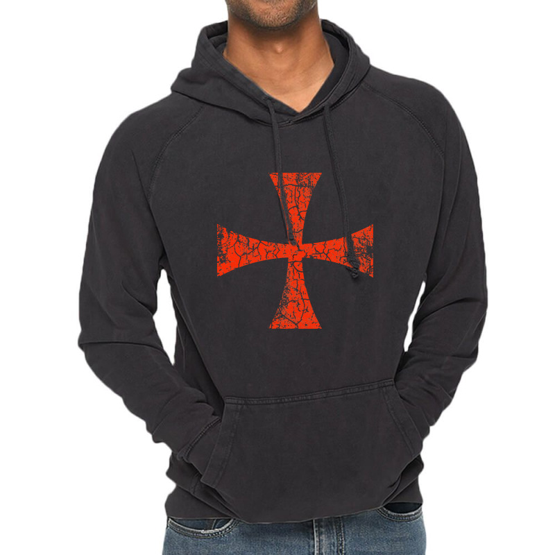 Knights Templar Cross Order Of Solomon's Temple Crusader Vintage Hoodie | Artistshot