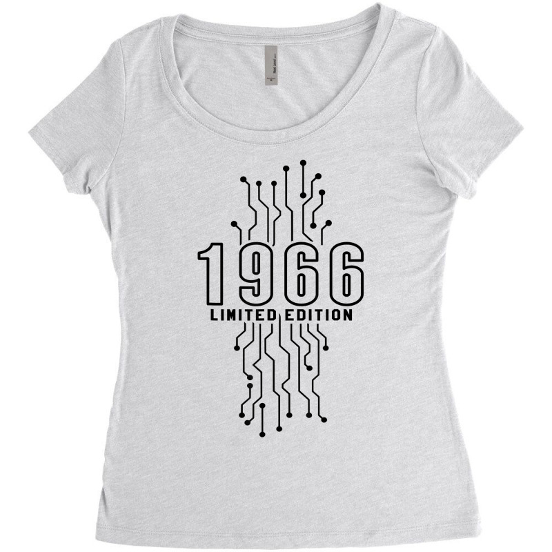 Birthday Year 1966 Limited Edition Gaming Gift Nerd Computer T Shirt Women's Triblend Scoop T-shirt by tamarogbbrazee4 | Artistshot