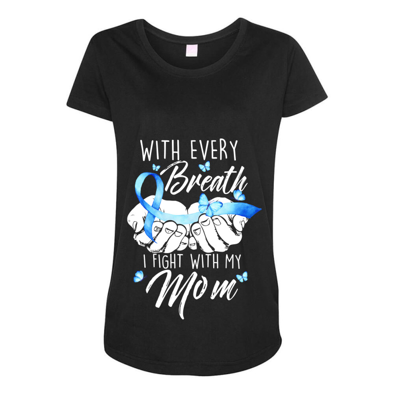 Diabetes Diabetic I Fight With My Mom Diabetes Awareness480 Diabetes A Maternity Scoop Neck T-shirt by circularflap | Artistshot