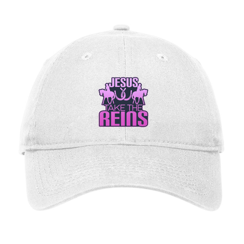 Jesus Take The Reins Cool Race Horse Premium Adjustable Cap | Artistshot