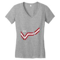 Latvia Flag Funny Latvian Heritage Vintage Latvian Flag Women's V-neck T-shirt | Artistshot