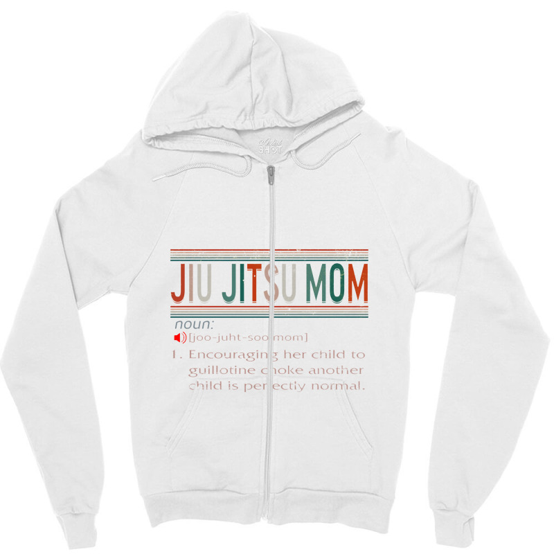 Jiu Jitsu Mom Definition Bjj Mma Jujitsu Martial Arts Women Zipper Hoodie | Artistshot