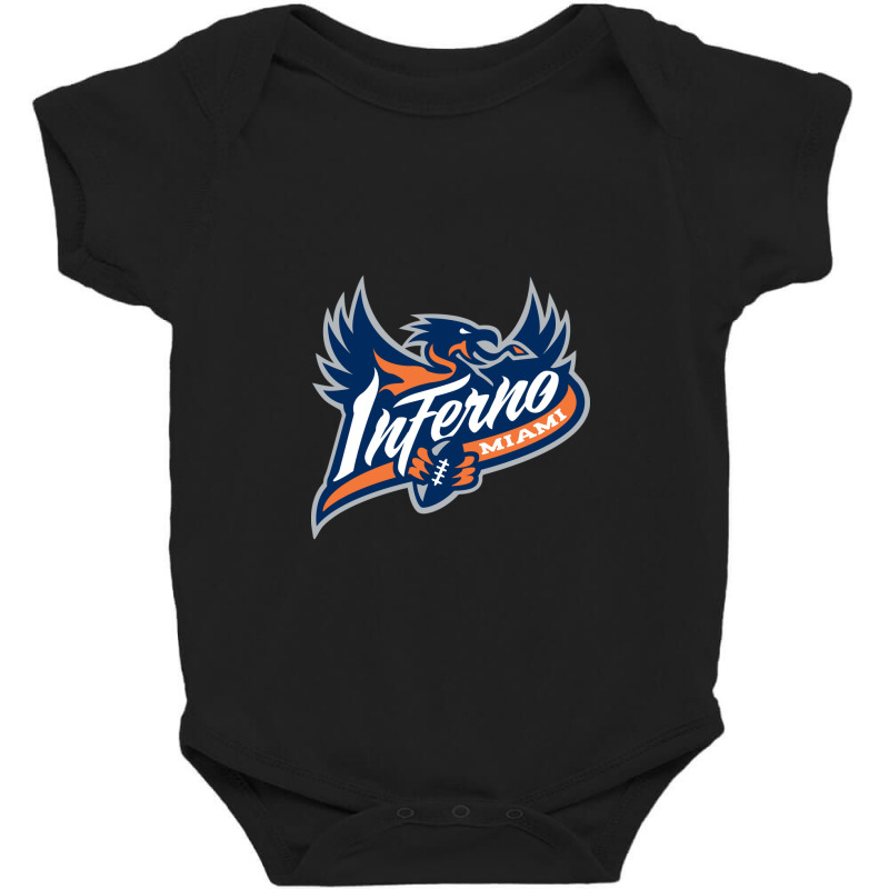 Football Miami Inferno Baby Bodysuit | Artistshot