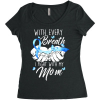 Diabetes Diabetic I Fight With My Mom Diabetes Awareness480 Diabetes A Women's Triblend Scoop T-shirt | Artistshot