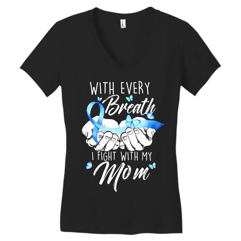 Diabetes Diabetic I Fight With My Mom Diabetes Awareness480 Diabetes A Women's V-Neck T-Shirt by circularflap | Artistshot