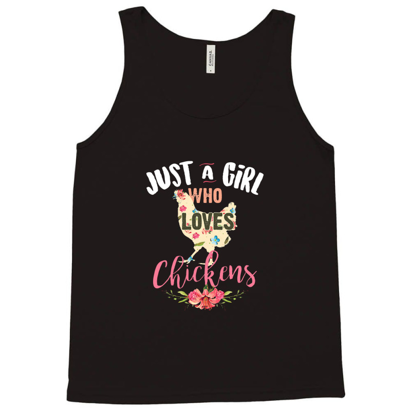 Just A Girl Who Loves Chickens Poultry Lover Cute Gift Tank Top | Artistshot