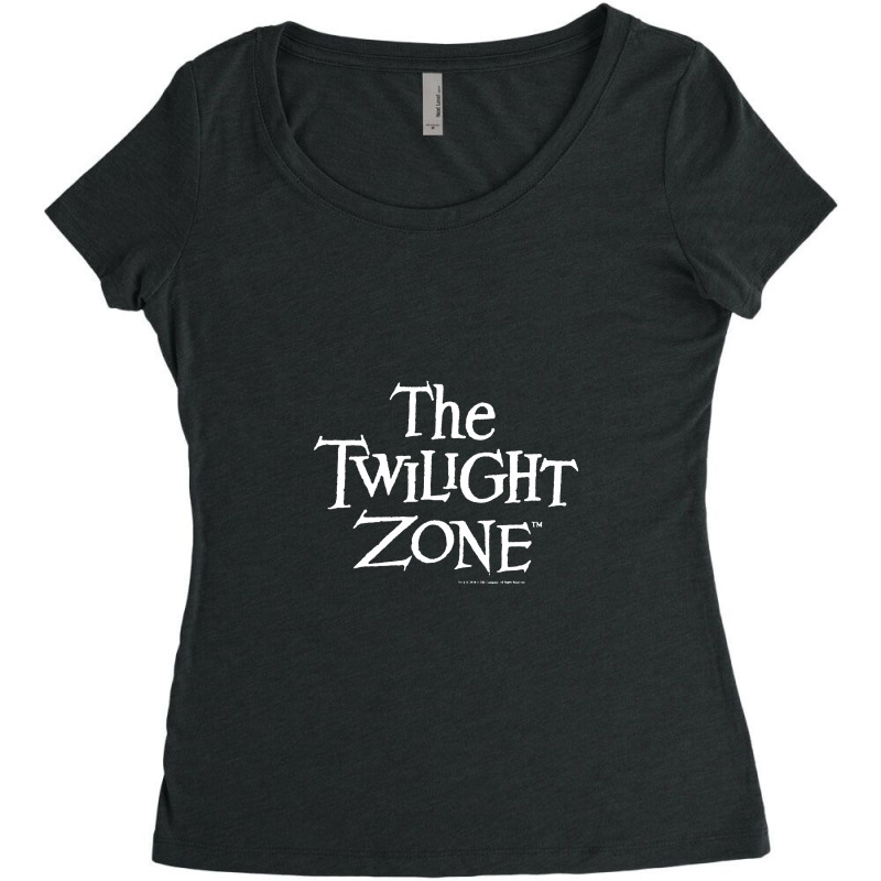 Twilight Zone Simple Title Text Graphic Women's Triblend Scoop T-shirt by muloisongunu | Artistshot