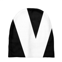 Letter V Capital Alphabet Monogram Initial Baby Beanies | Artistshot