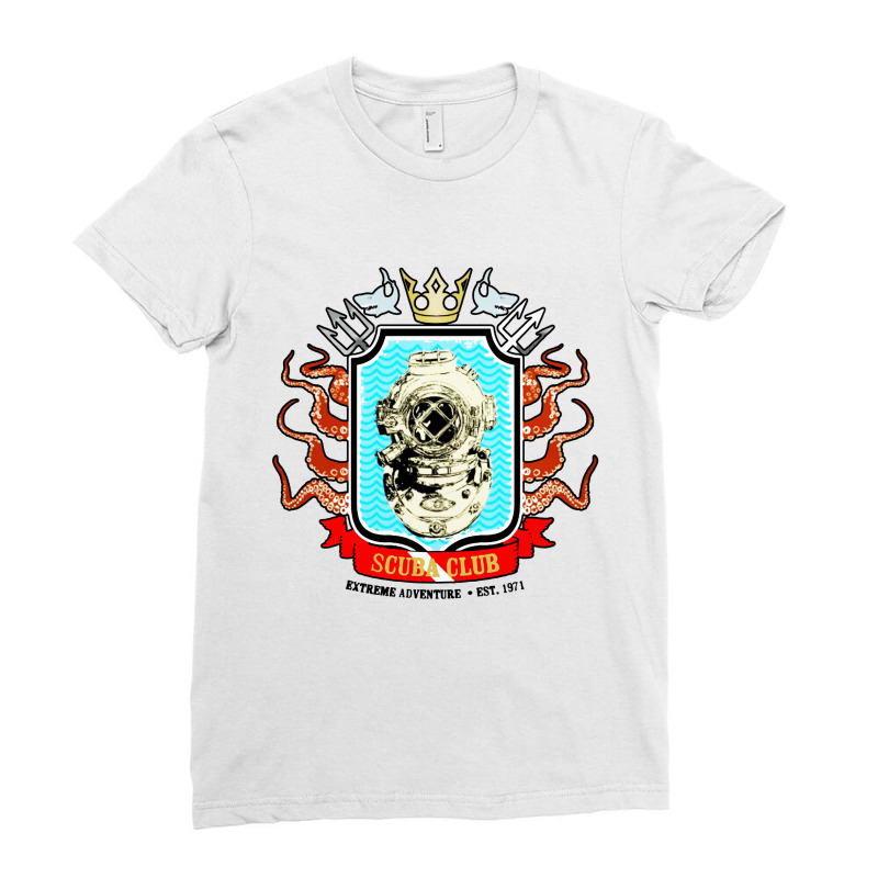 Scuba Club Ladies Fitted T-Shirt by Cheapshop | Artistshot