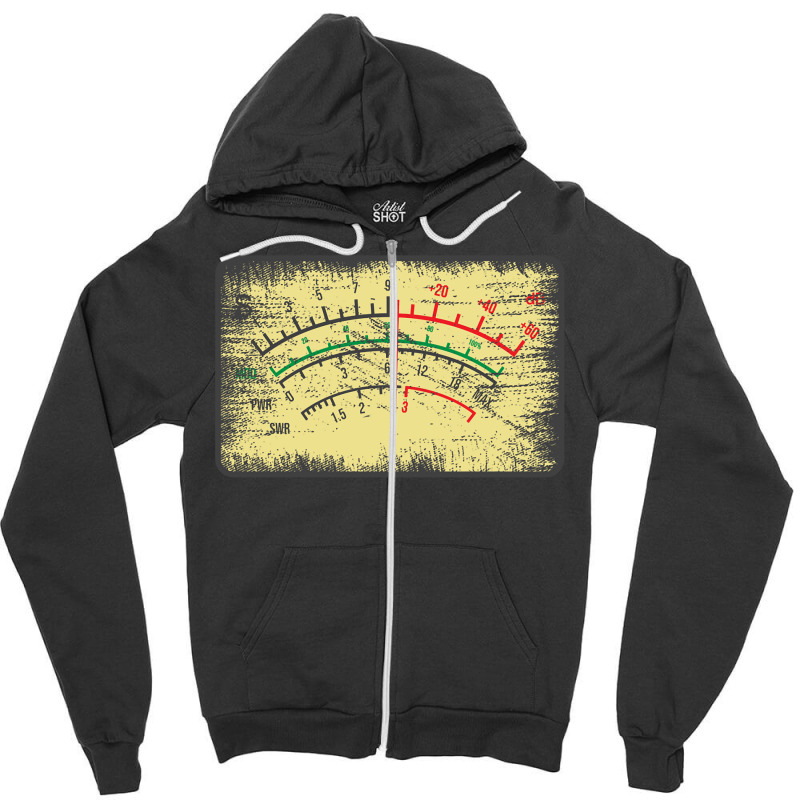 Swr Meter   Ham Radio Operator Amateur Radio Enthusiast Long Sleeve T Zipper Hoodie by lorebrend | Artistshot