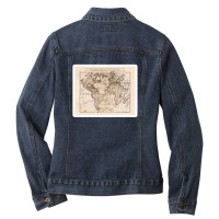 Claude Monet The Magpie 45369381 Ladies Denim Jacket | Artistshot