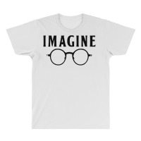 Imagine T Shirt Choose Peace Peaceful Lennon Glasses No War All Over Men's T-shirt | Artistshot