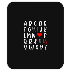 alphabet   abc i love you   romance valentine slog Mousepad | Artistshot