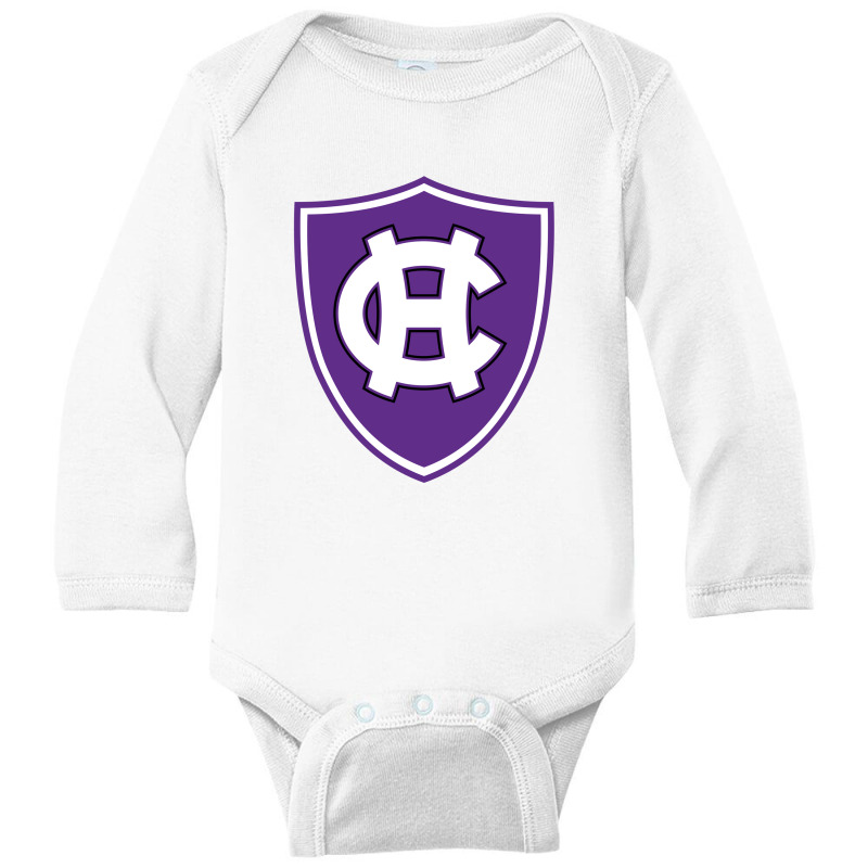 Holy Cross Crusaders Long Sleeve Baby Bodysuit | Artistshot