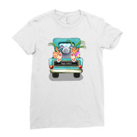 Happy Easter Truck Ladies Fitted T-shirt | Artistshot