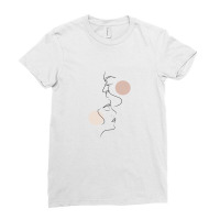 Love Line Art Illustration Ladies Fitted T-shirt | Artistshot